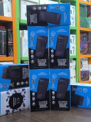 CELDYNERS 30,000mAh Power Bank | Fast Charging, Multi-Device Support, LED Display