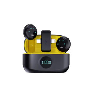 K31 Pro Wireless Collar Clip Microphone – Lavalier Mic for Clear Audio Recording, Vlogging & Presentations